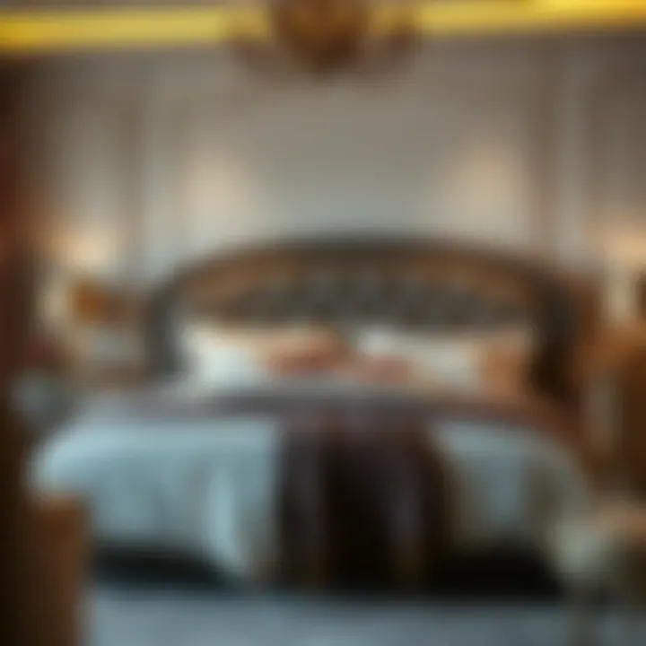 The Elegance of Queen Size Beds Elegant queen size bed with luxurious bedding