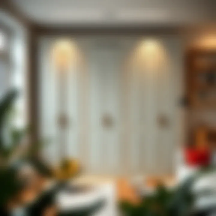 Aesthetic Appeal of Plastic Wardrobes Stylish second-hand plastic wardrobe in a modern living room