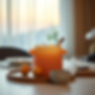 Chic Silicone Ice Bucket for Stylish Gatherings Chic silicone ice bucket enhancing a stylish table setting