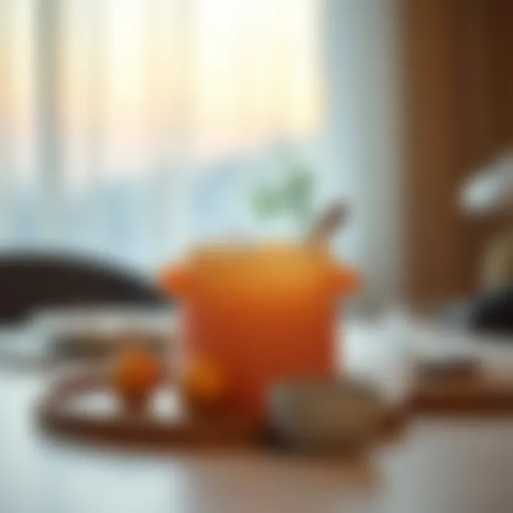 Chic Silicone Ice Bucket for Stylish Gatherings Chic silicone ice bucket enhancing a stylish table setting