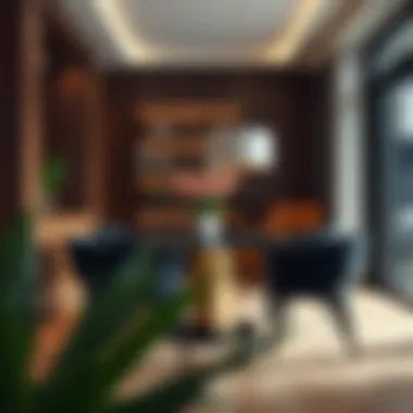 Stylish Black Hazeran Chair Enhancing the Ambience of a Dining Area Stylish black hazeran chair enhancing the ambience of a dining area