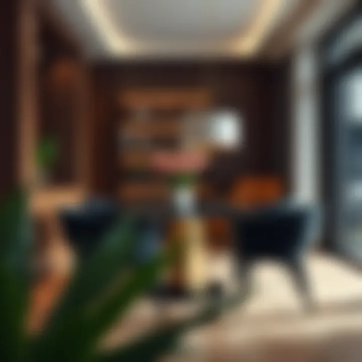 Stylish Black Hazeran Chair Enhancing the Ambience of a Dining Area Stylish black hazeran chair enhancing the ambience of a dining area