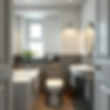 Clever Storage in Small Bathrooms Elegant small bathroom with clever storage solutions