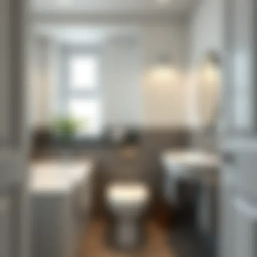 Clever Storage in Small Bathrooms Elegant small bathroom with clever storage solutions