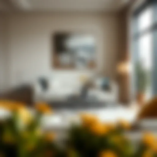 Elegant small sofa set in a modern living room