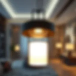Elegant modern spot lamp design