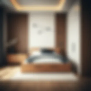 Stylish Bedroom with Double Bed and Drawers Stylish bedroom featuring a double bed with integrated drawers