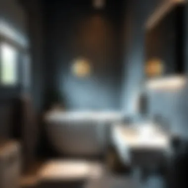 Innovative Lighting in Small Bathrooms Stylish small bathroom showcasing innovative lighting solutions