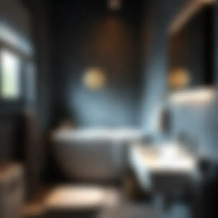 Innovative Lighting in Small Bathrooms Stylish small bathroom showcasing innovative lighting solutions