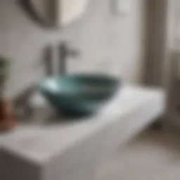 Elegant countertop sink design complementing modern interiors