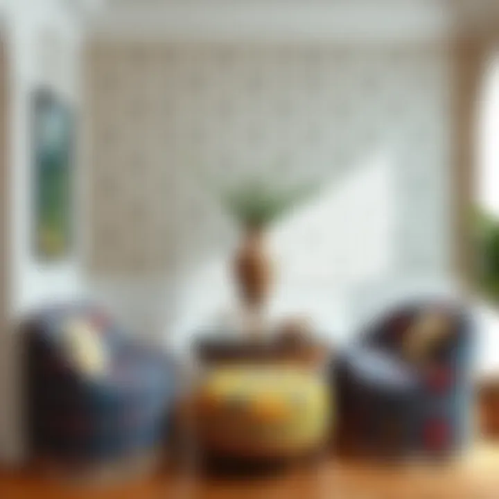 Vibrant Patterns to Elevate Your Space Colorful and patterned oval chair covers displayed