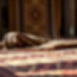 Traditional Turkish kilim showcasing intricate patterns and vibrant colors