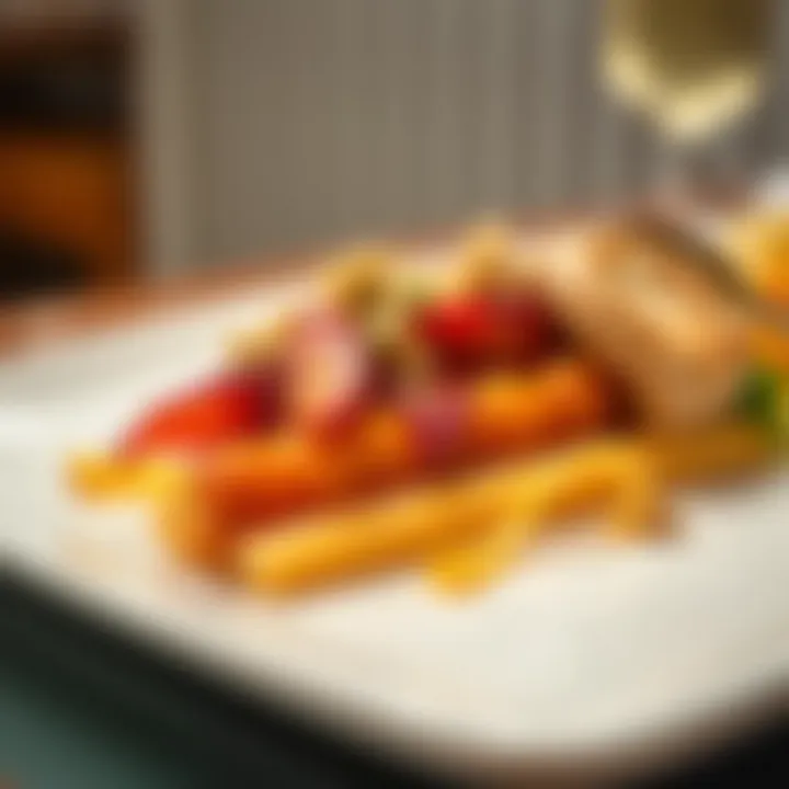 A close-up of a signature dish from the menu