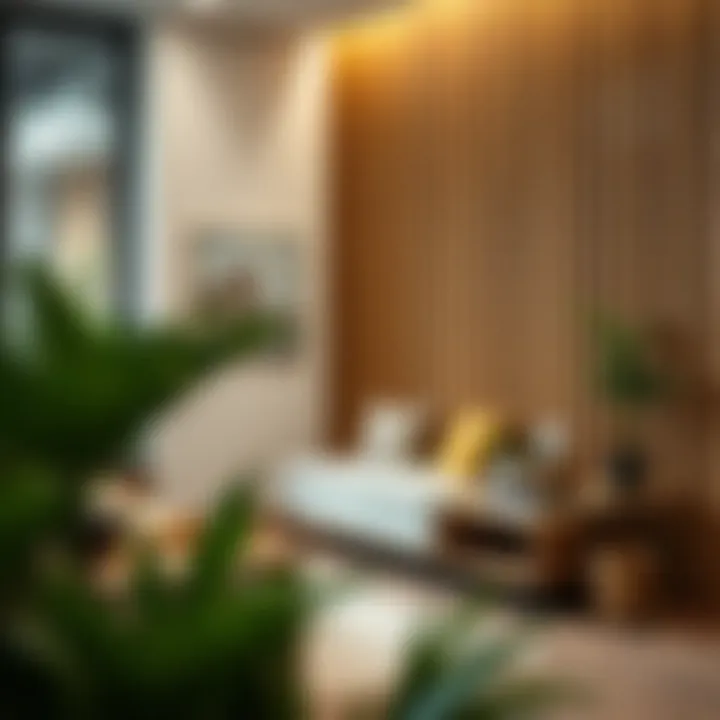 Creative use of wood slats in modern home decor