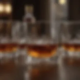 Different types of whiskey glasses showcasing unique designs