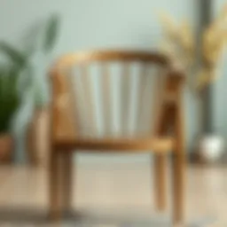 Elegant wooden chair design showcasing aesthetic features