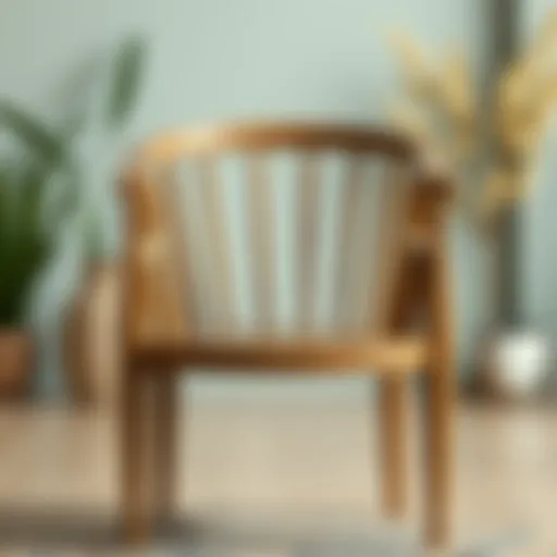 Elegant wooden chair design showcasing aesthetic features