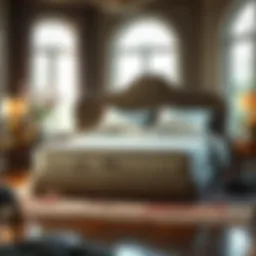 Luxurious bedding arrangement showcasing a 150x200 mattress pad