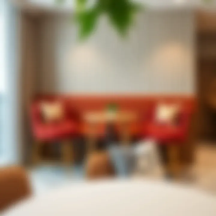 Cozy high chairs with stylish decor elements